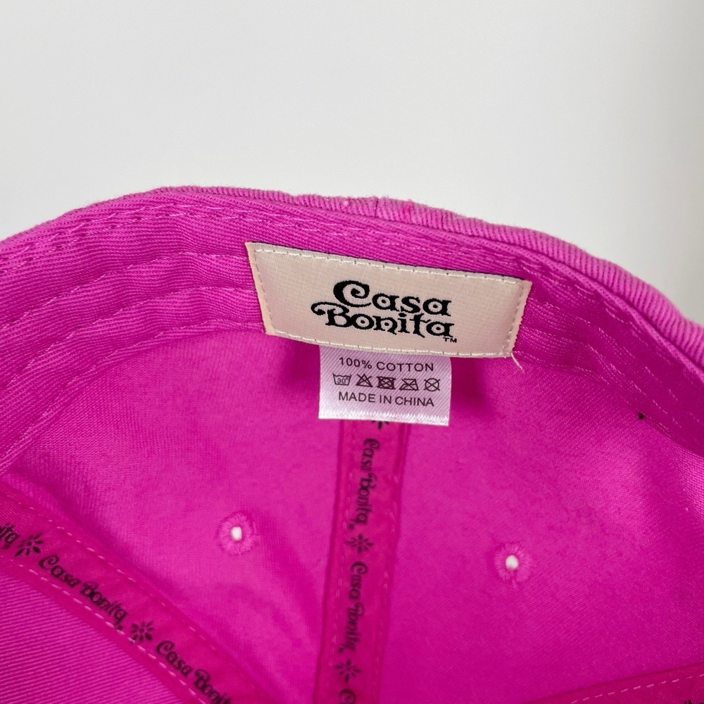 Casa Bonita Officially Licensed Pink Embroidered Hat SnapBack Baseball Cap - Picture 3 of 5